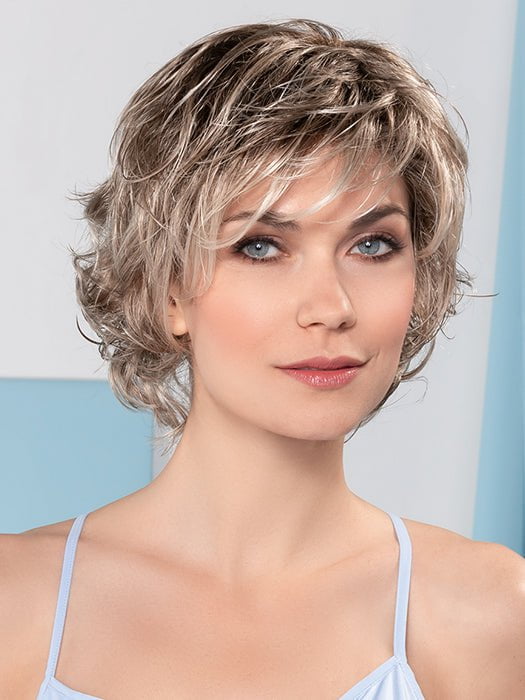 CESANA by Ellen Wille in BEIGE MULTI SHADED 24.14.23 | Lightest Ash Blonde and Medium Ash Blonde with Lightest Pale Blonde Blend and Shaded Roots (This piece has been styled)