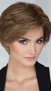 This perfectly designed short wig is full and can be styled straight or curly as it is made with Ellen Wille's innovative Prime Hair Blend