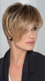 AMAZE Wig by ELLEN WILLE in CARAMEL MIX | Dark Honey Blonde, Lightest Brown, and Medium Gold Blonde Blend