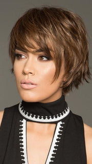 HOT MOCCA ROOTED | Medium Brown, Light Brown, and Light Auburn Blend with Dark Roots