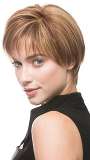 Blow dry the bang to loosen the part 