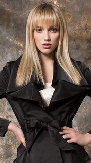 The monofilament crown gives you a natural part and natural volume 
