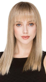CHER by Ellen Wille in SANDY BLONDE ROOTED | Medium Honey Blonde, Light Ash Blonde, and Lightest Reddish Brown Blend with Dark Roots