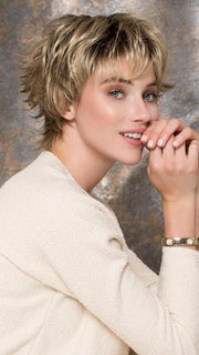 CLICK by Ellen Wille in SAND ROOTED | Light Brown, Medium Honey Blonde, and Light Golden Blonde blend with Dark Roots