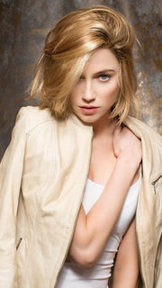 Natural side part is sheer to blend with all skin tones 