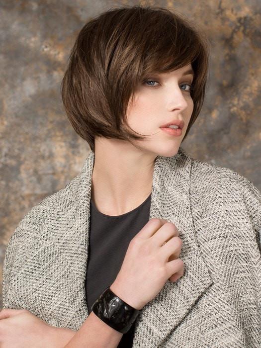 FRESH by Ellen Wille in CHOCOLATE ROOTED | Medium to Dark Brown Base with Light Reddish Brown Highlights and Dark Roots