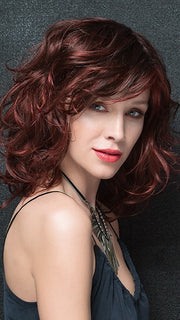 LOAD by Ellen Wille in HOT CHILI ROOTED | Bright Copper Red and Medium Burgundy Red Blend with Medium to Dark Brown Roots PPC MAIN IMAGE FB MAIN IMAGE