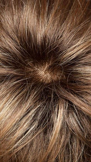 Monofilament feature creates the appearance of natural hair growth where the hair is parted at the crown