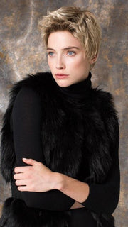 The hand-tied cap is made with comfortable material and perfect for anyone with a sensitive scalp