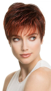 Basic cap is constructed with spaces between the wefts for ventilation