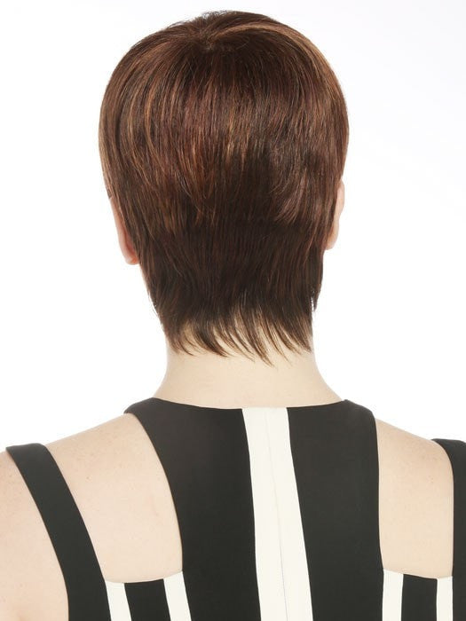 The neckline is expertly tapered