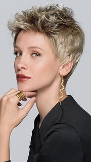 SANDY BLONDE ROOTED | Medium Honey Blonde, Light Ash Blonde, and Lightest Reddish Brown Blend with Dark Roots
