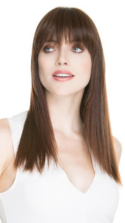 Sleek face framing bang