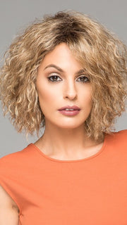 WIKI by Ellen Wille in CARAMEL ROOTED | Medium Gold Blonde and Light Gold Blonde Blend with Light Brown Roots