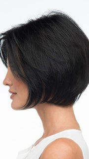 Made with trademarked Envyhair, which consists of a unique blend of 30% human hair and 70% Heat Friendly Synthetic