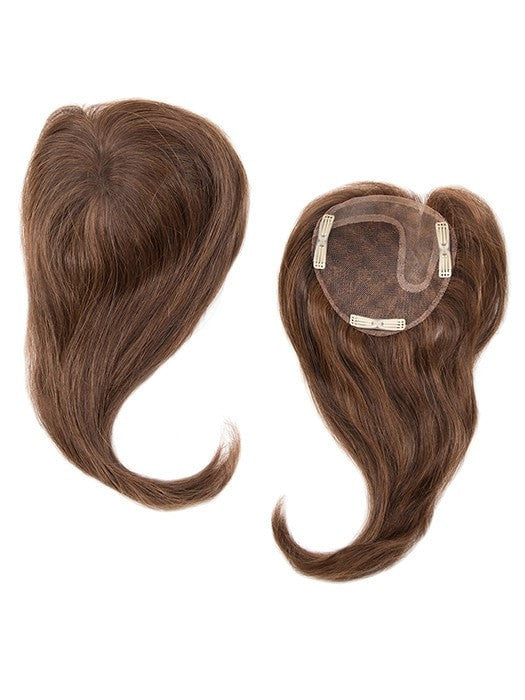 100% Human Hair | Base: 4.5" x 4.25" | Length: 12"  | Color: Medium Brown PPC MAIN IMAGE