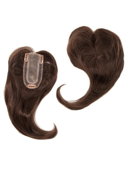 100% Human Hair | Base: 4.5" x 2.5" | Length: 12" | Color: Dark Brown