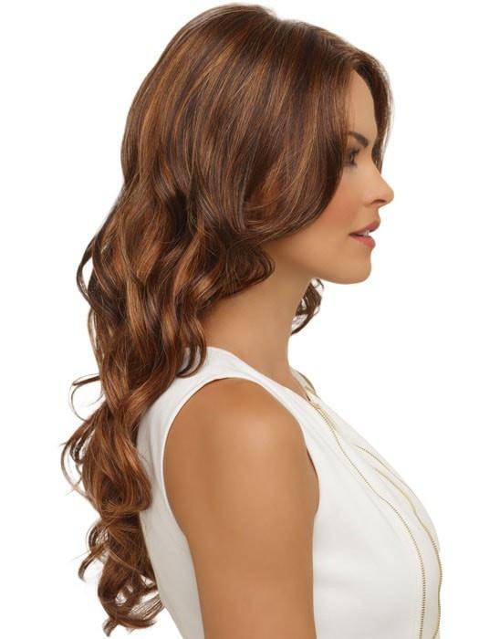 Lace front creates the appearance of a natural hairline and allows for styling away from the face
