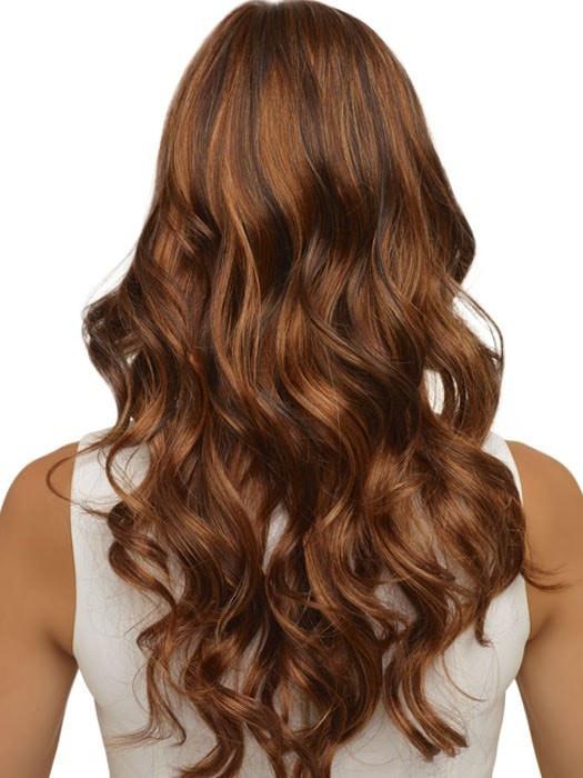 CHOCOLATE CARAMEL | Dark Brown roots with overall Medium Brown base with Deep Red highlights