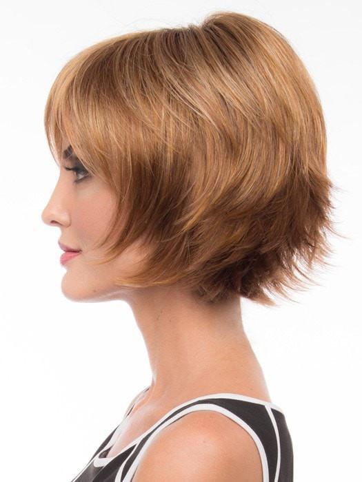 The monofilament top is sheer giving a natural-looking part and natural volume