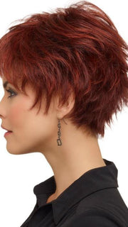 Envy Genny Wig : Left Profile | Color Dark Red
