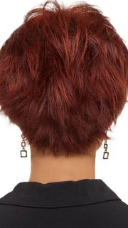 Envy Genny Wig : Back View | Color Dark Red