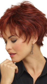Envy Genny Wig : Short Pixie Cut | Color Dark Red
