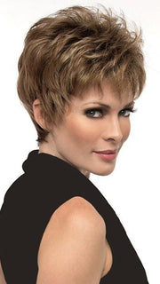 Jacqueline by Envy | Wispy bangs and the perfect layering to accentuate your cheekbones | Color: Chocolate Caramel PPC MAIN IMAGE FB MAIN IMAGE
