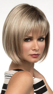 SCARLETT by Envy in SPARKLING CHAMPAGNE | Medium Brown roots with overall Strawberry Blonde base and soft Golden Blonde highlights