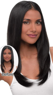 Before & After | 22" Straight Clip In Extension by Hairdo