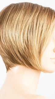 LIGHT BERNSTEIN ROOTED | Light Auburn, Light Honey Blonde, and Light Reddish Brown blend and Dark Roots