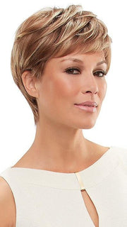 ANNETTE by Jon Renau in FS26/31S6 SALTED CARAMEL | Medium Natural Red Brown with Medium Red Gold Blonde Bold Highlights, Shaded with Brown