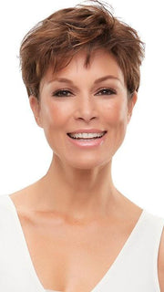 ANNETTE by Jon Renau in FS4/33/30A MIDNIGHT COCOA | Dark Brown, Medium Red, Medium Natural Red Blonde/Brown Blend with Medium Natural Red Blonde/Brown Blend Bold Highlights