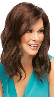HEIDI by Jon Renau in 4/33 CHOCOLATE RASPBERRY TRUFFLE | Dark Brown & Medium Red Blend