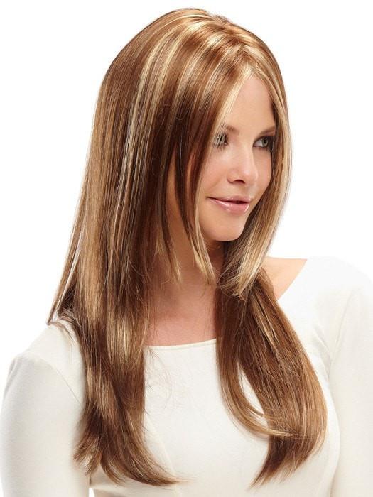 Long layers throughout the sides and back give the hair gorgeous movement