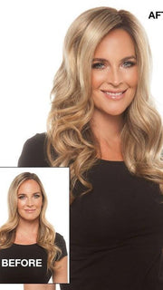 Before & After | Can be worn to add thickness or conceal thinning hair | Color: 12FS8
