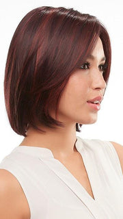 KRISTEN by Jon Renau in FS2V/31V CHOCOLATE CHERRY | Black/Brown Violet, Medium Red/Violet Blend with Red/Violet Bold Highlights