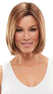 KRISTEN Jon Renau in FS26/31S6 SALTED CARMEL | Medium Natural Red Brown with Red Gold Blonde Bold Highlights, Shaded with Brown