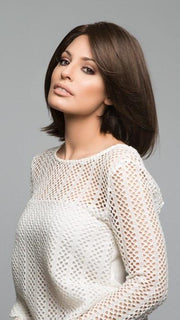 The open cap on this chin-length wig keeps you cool