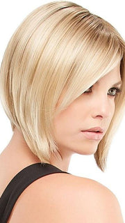 VICTORIA by Jon Renau in 12FS8 SHADED PRALINE | Light Gold Brown, Light Natural Gold Blonde & Pale Natural Gold-Blonde Blend, Shaded with Medium Brown