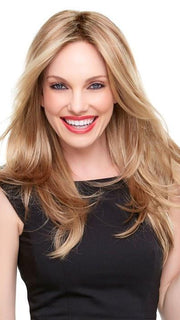 ALESSANDRA by Jon Renau in 14/26S10 SHADED PRALINES N' CREAM | Light Gold Blonde & Medium Red-Gold Blonde Blend, Shaded with Light Brown
