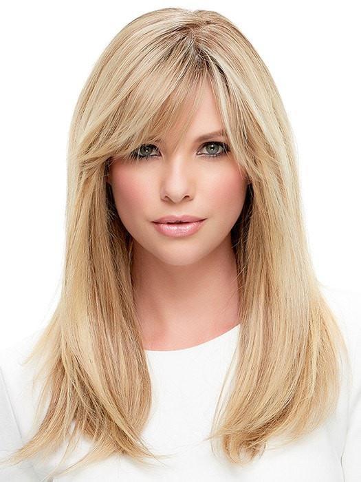 LEA by Jon Renau in 12FS8 SHADED PRALINE | Medium Natural Gold Blonde, Light Gold Blonde, Pale Natural Blonde Blend, Shaded with Dark Brown