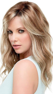 RACHEL by Jon Renau in 12FS8 SHADED PRALINE | Light Gold Brown, Light Natural Gold Blonde & Pale Natural Gold-Blonde Blend, Shaded with Medium Brown