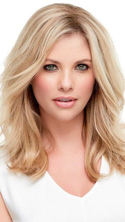  Top Style 12" | 100% Remy Human Hair | Color 12FS8 Light Golden Brown, Light Natural Golden Blonde & Pale Natural Golden Blonde Blend w/ Dark Brown Roots PPC MAIN IMAGE FB MAIN IMAGE
