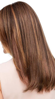 6F27 CARAMEL RIBBON | Brown with Light Red-Gold Blonde Highlights & Tips