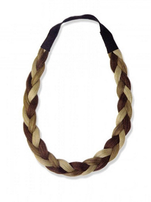 Synthetic braided headband that makes a great accent to any hair style