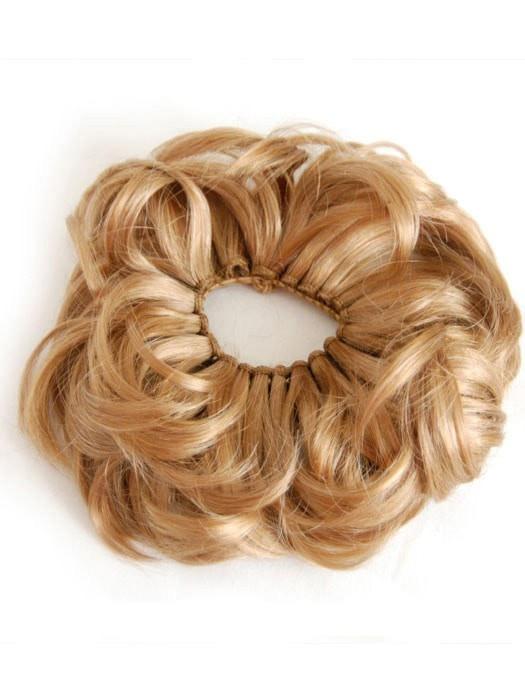 Embellish buns & ponytails with a fall of thick, wavy locks on an elastic wrap.