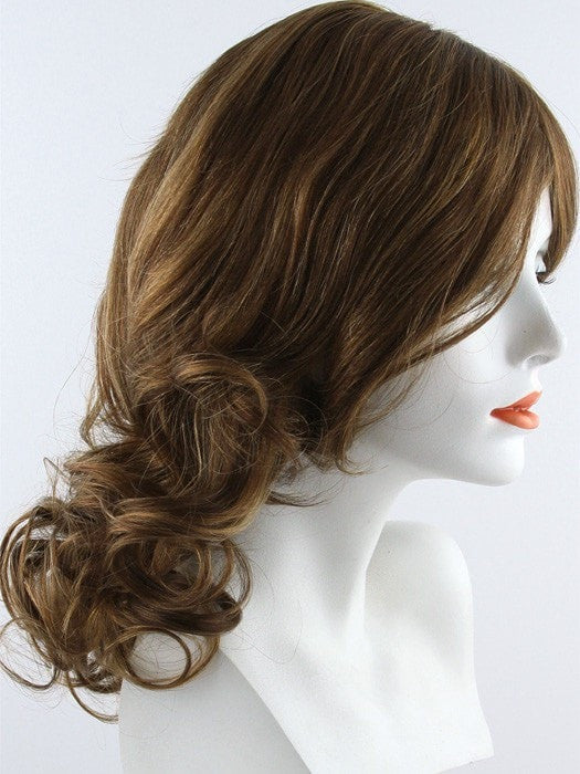 6F27 | Dark Brown with Natural Red-Gold Blonde Highlights and Tips