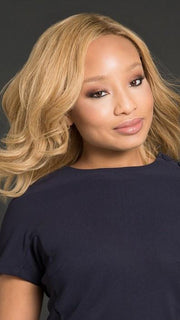 CARRIE by Jon Renau in 14/26S10 SHADED PRALINES N' CREAM | Light Gold Blonde & Medium Red-Gold Blonde Blend, Shaded with Light Brown