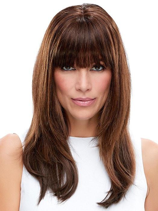 EASIFRINGE by easihair in6RN NATURAL BROWN | Brown Renau Natural (The fringe is customized to reflect blunt bangs as an option) PPC MAIN IMAGE